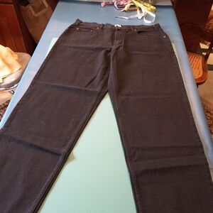 NWT Cherokee Relaxed Fit Black Cotton Mens 38 X 34 Jeans